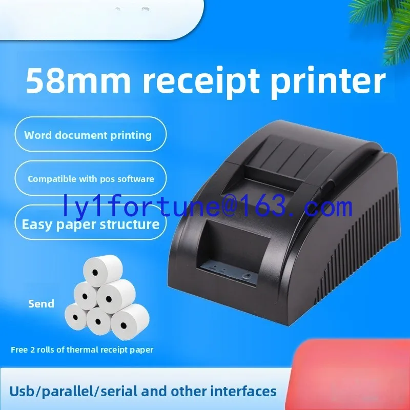 5890D thermal 9-pin serial port printer 58MM cashier ticket COM parallel port receipt machine RS232 instruction printing