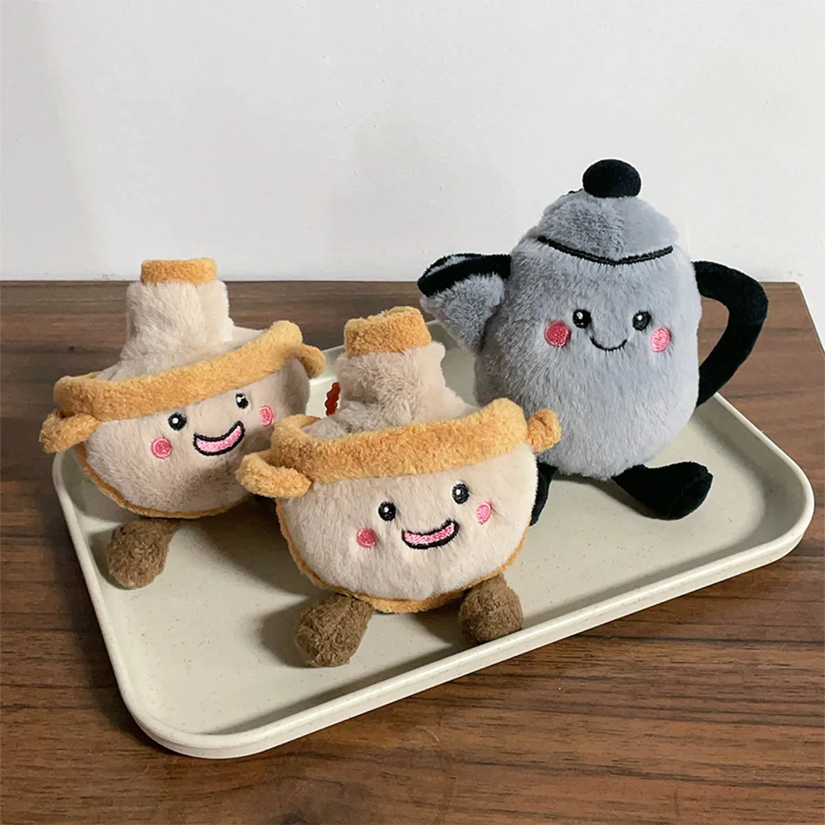 

Мультяшный чайник с горячей водой, плюшевая кукла, кулон, имитация милого японского горячего горшка, плюшевая кукла, детские игрушки, подарки, брелок для украшения