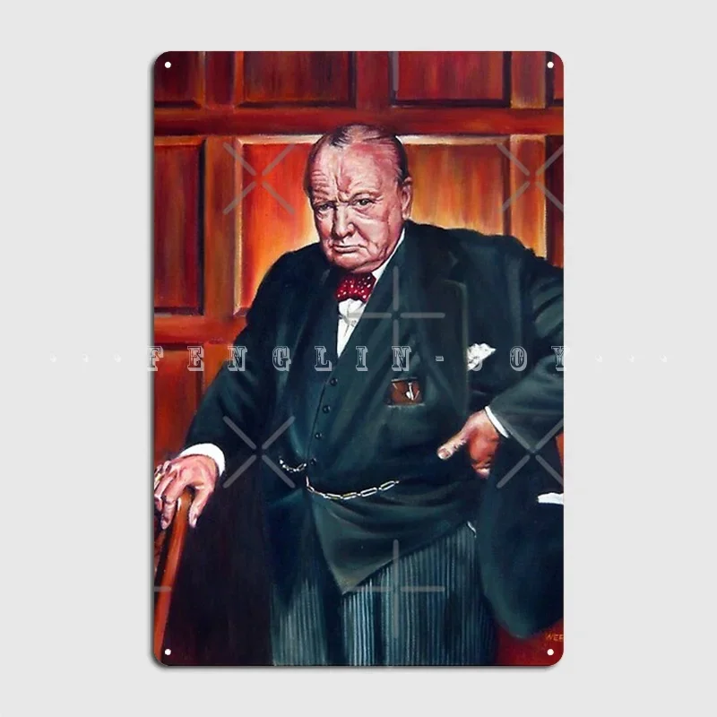 Churchill Metal Plaque Poster Painting Décor Wall Pub Club Bar Vintage Tin Sign Poster