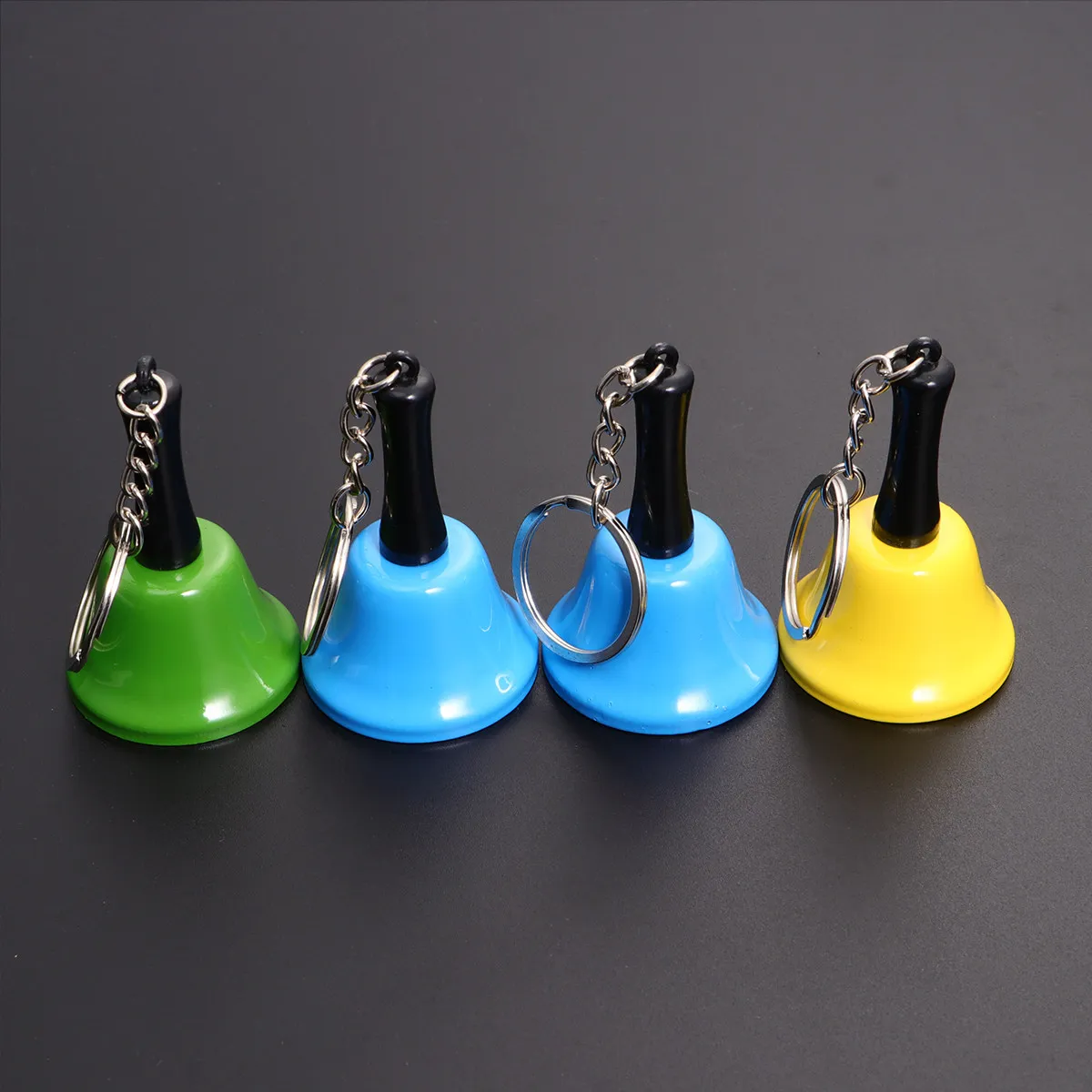 4pcs 39Mm Christmas Handbell Metal Bells Table Bell Decorative Educational For Hotel Kitchen Bar Restaurant Use Random Color