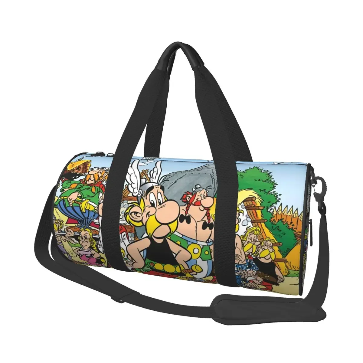 

Asterix And Obelix Dogmatix Large Duffle Gym Bag Multi-Functional Duffle Travel Bags Handbags Fitness bag