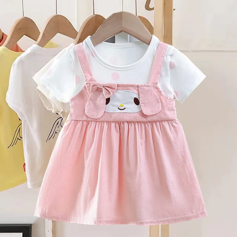 

Lovely Baby Girl Dress Cartoon Dog Princess Dress Kid Girl Clothes Casual Children Clothing Summer Elegant Infant Vestidos A1175