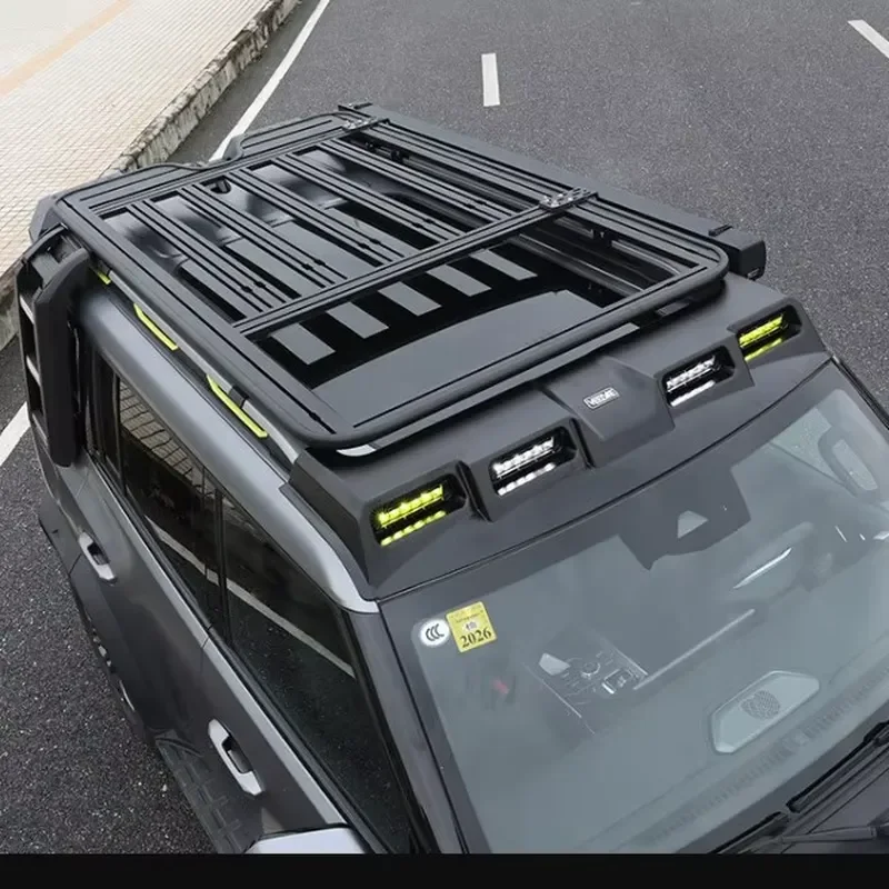 Car Roof Spoiler With Four Spotlight LED T2 Roof Light Accessories for Jetour T2 Traveler 2025 2024 2023