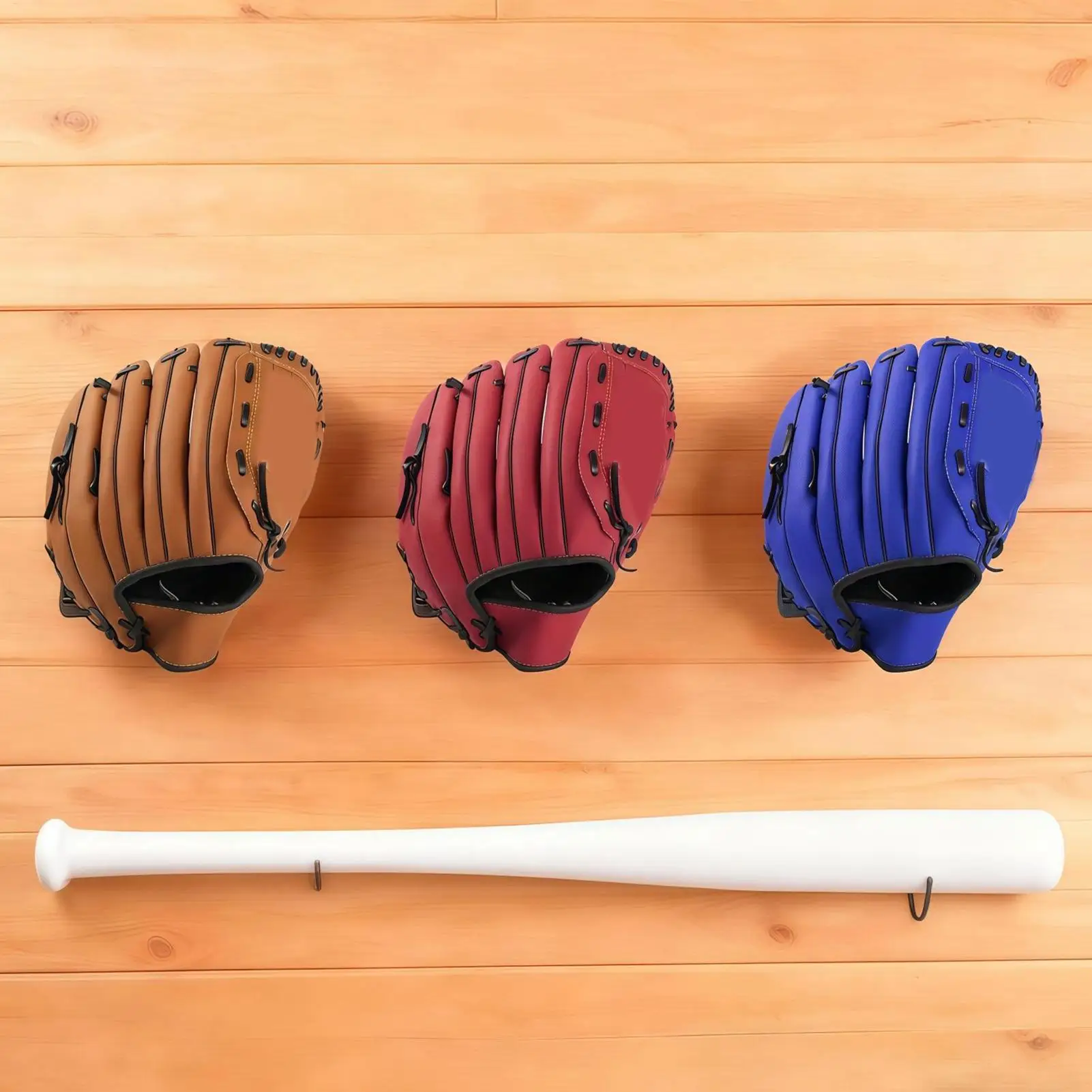

Держатель для бейсбольных перчаток, 4 штуки, акриловый, для декора дома, экономия места, спортивный органайзер, настенный держатель для дома, квартиры, общежития, офиса
