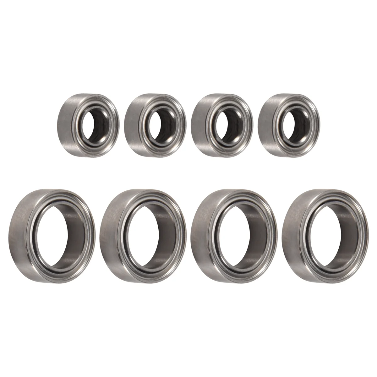 8Pcs Ball Bearings 4X8X3mm 8X12X3.5mm for HSP Himoto E18 WLtoys 1/18 RC Car Spare Parts A949 A959 A969 A979 A959-B A949-33