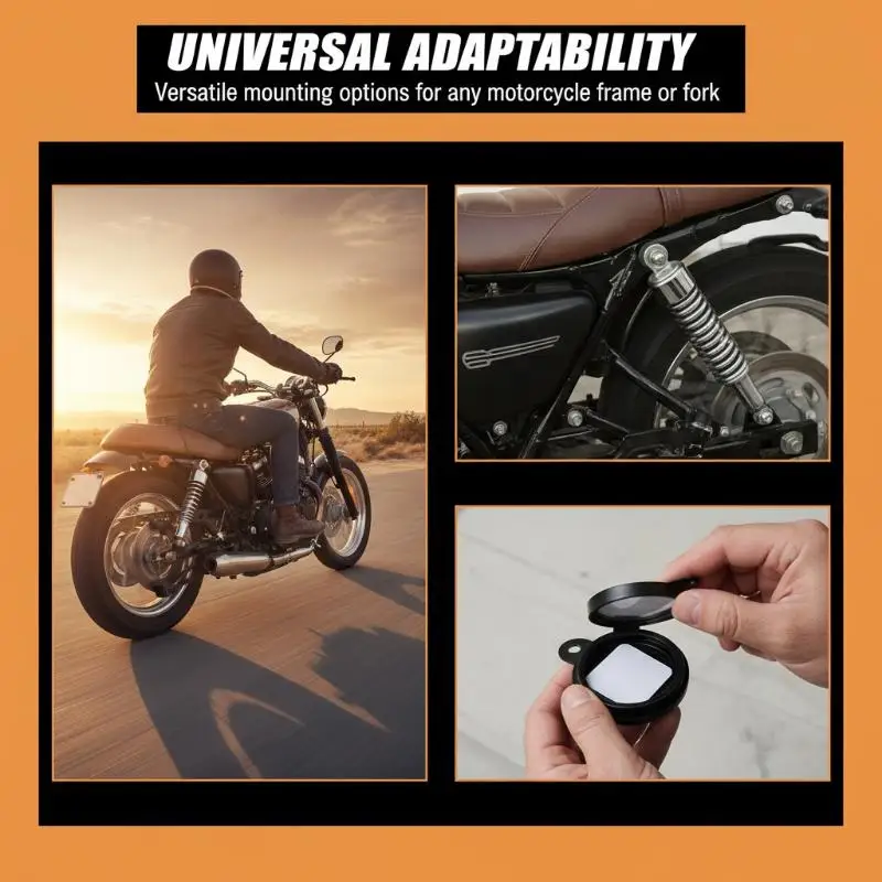 Universal Stainless Steel Tax Disc Permit Card Hanger Label Holder Waterproof Seal For Scooter Quad Bikes Mopeds ATV Motorcycle