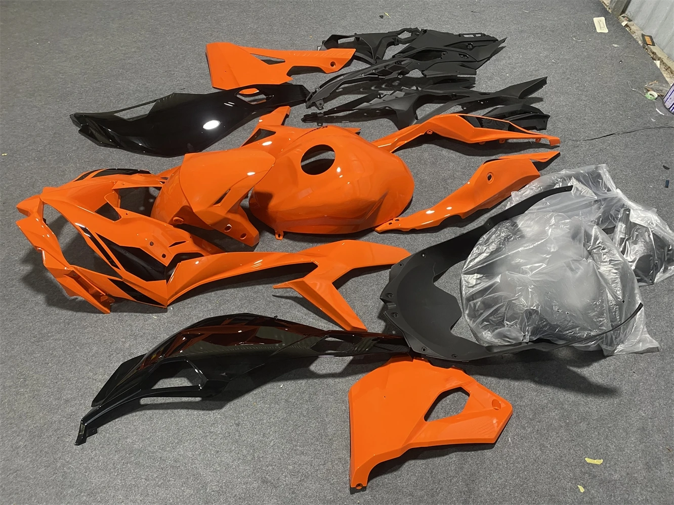 Motorcycle Fairings Kit Fit For ZX-25R ZX-4R 2019 2020 2021 2022 2023 Bodywork Set High Quality ABS Injection Orange black