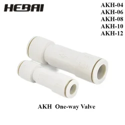 HEBAI Pneumatic One Way Air Check Valve AKH04-00 AKH06-00 AKH08-00 AKH10-00 AKH012-00 Non Return Check Valve