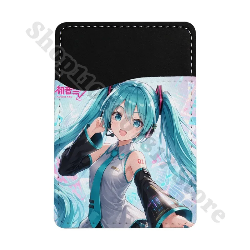 Creative Phone Decor Accessories Ultra-thin Wallet Hatsunes Miku Anime Cute ID Credit Card Holder Cartoon Storage Pouch Gifts view 5