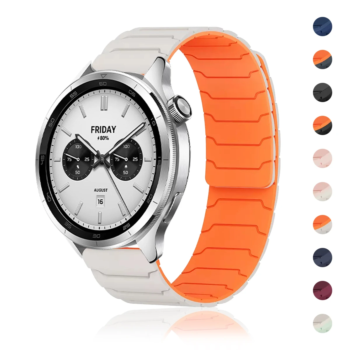 Магнитный ремешок 22 мм для Xiaomi Watch S4/S3/S2/S1 Pro/color2, силиконовый ремешок для Redmi Watch 5 Active/Lite, браслет, спортивный ремешок для часов