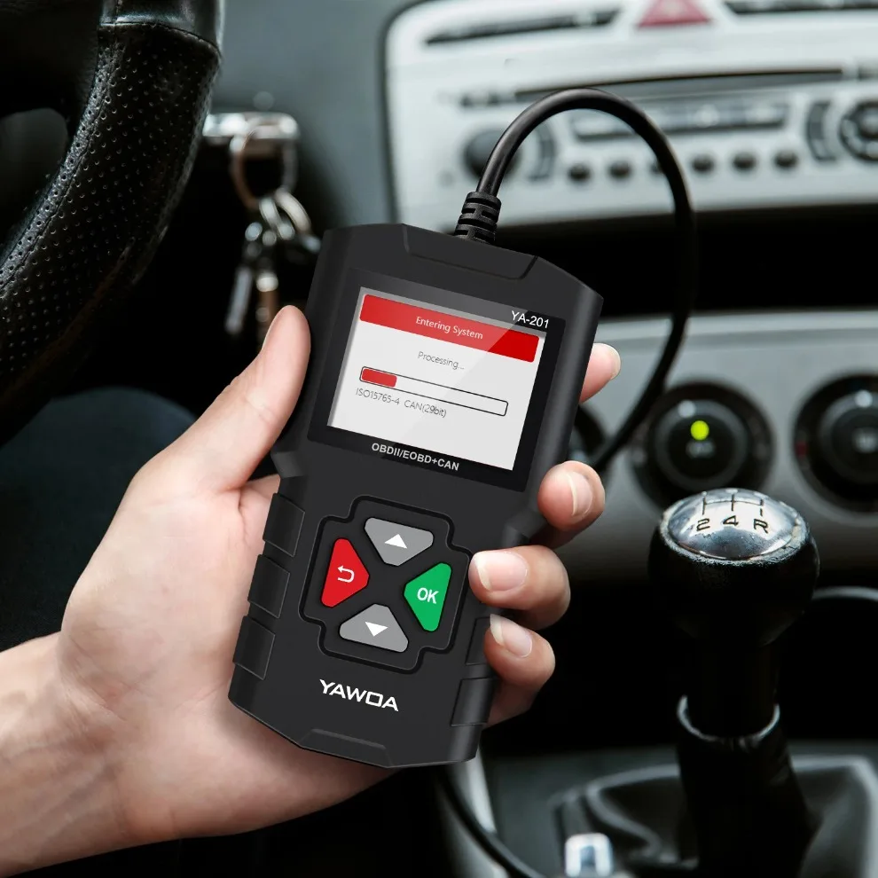 YA201 Car OBD2 EOBD Code Reader Professional Auto Scanner for Engine Check YA-101  Diagnostic Tools  for KING-BOLEN PK CR3001 view 3