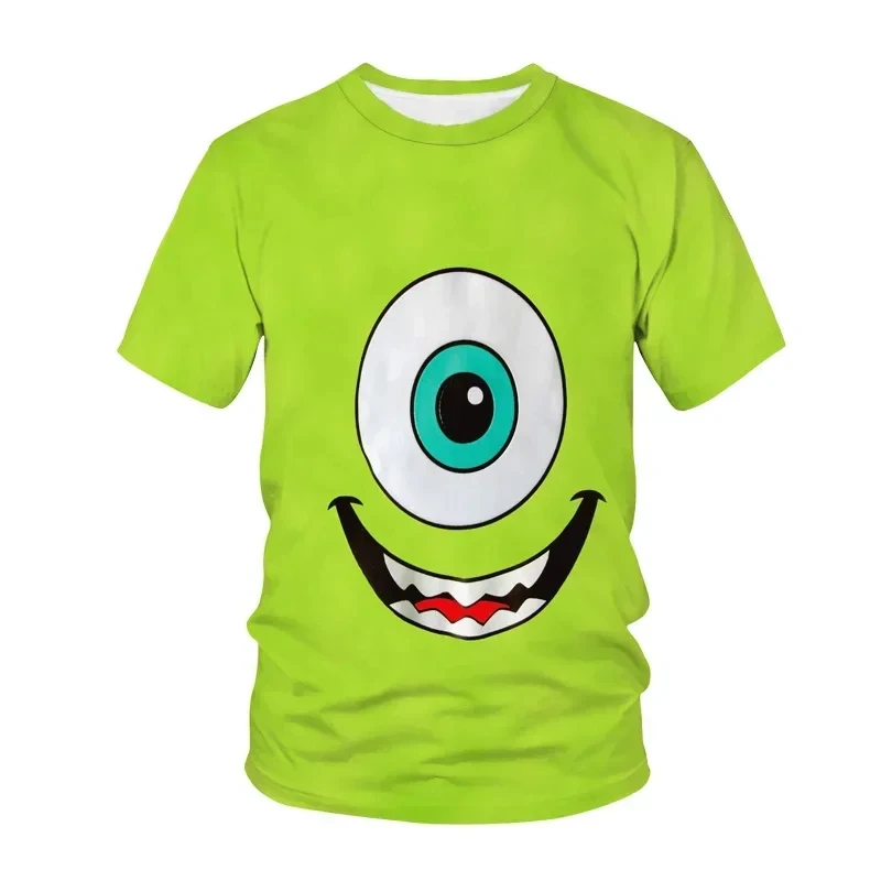 Summer Monsters Inc 3D Printed Men\'s T-shirt Children Casual Short Sleeve T-shirts Funny Kids Tees TopKids Boys Tees Tops