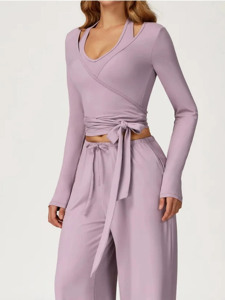 2025 New Autumn Women 2 Piece 3 Set Yoga Sports Wear Quick Dry Fitness Workout Running Clothes Outdoor Sportswear Tops Leggings