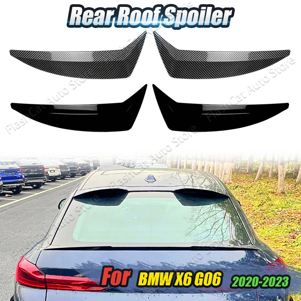 X6 Car Trunk Spoiler Rear Spoiler Roof Splitter Tail Wing Body Kit Gloss Black Trim For BMW X6 G06 2019 2020 2021 2022 2023 2024