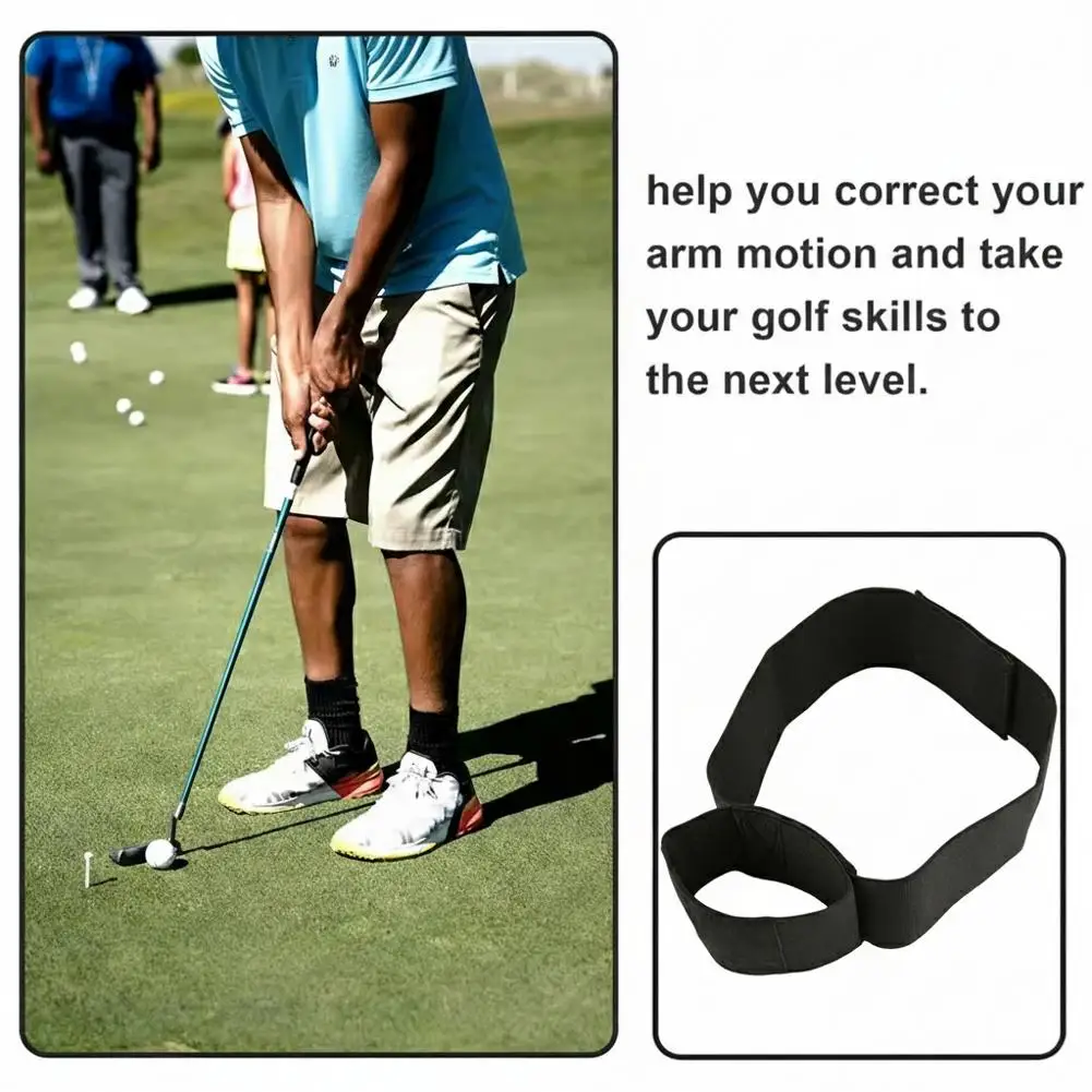 

Golf Swing Arm Connection Band Elastic Nylon Training Aid for Swing Correction Indoor Outdoor Exercise Golf Equipment