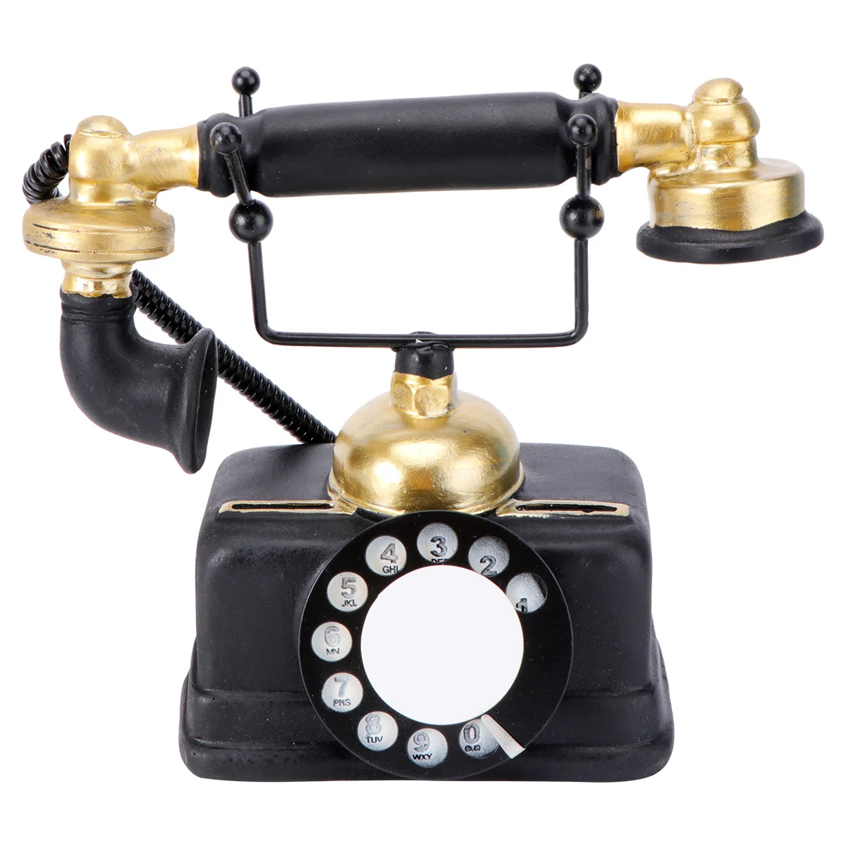 

1Pcs Retro Telephone Desktop Decoration Vintage Nostalgia Ornament for Home Office Creative Table Decoration Gift