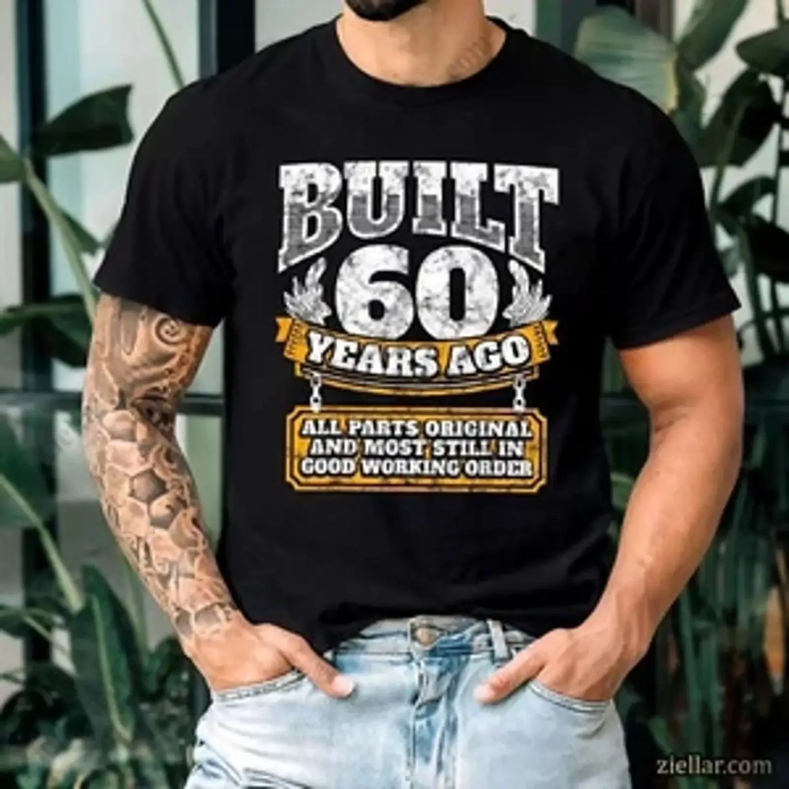 Funny 60th Birthday T Shirt Joke for Men or Women Turning Age Sixty vintage Washed Soft graphic homme designer clothes Slightly