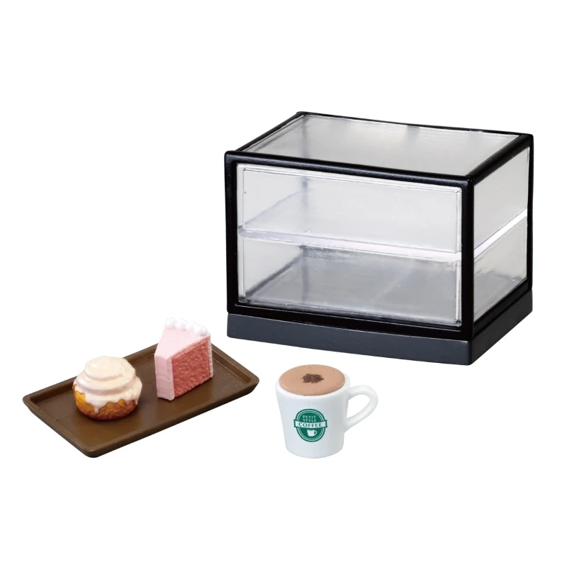 レメントファッションコーヒーハウスシリーズミニチュアセットスタイリッシュカフェDIYキッチン用品カッププレートコレクタブルディスプレイモデルデコレーションギフト