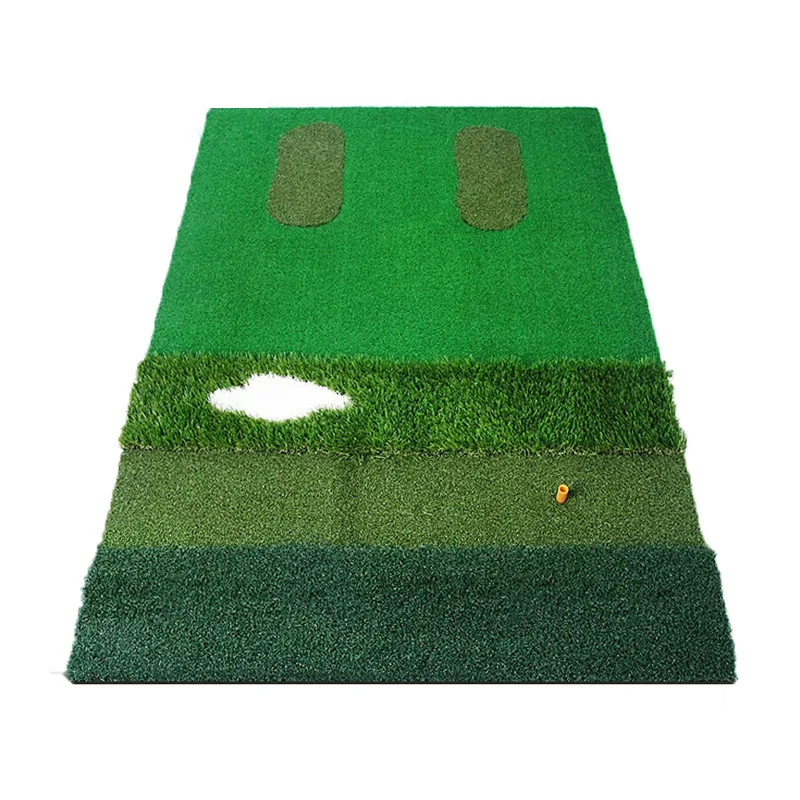 Multi functional Golf Strike Pad Indoor Practice Ball Pad Golf Supplies Short Grass Long Grass