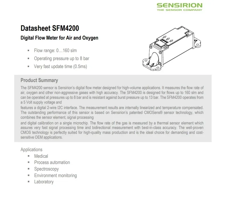 for SFM4200 EVAL KIT MASS FLOW METER SFM4200，Authentic guarantee SEK-SFM4200 Evaluation Kit