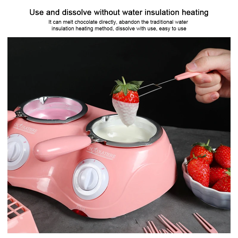 Electric Chocolate Melting Pot Household DIY Double Pot Chocolate Heating Melter Butter Dissolving Melting Baking Tool