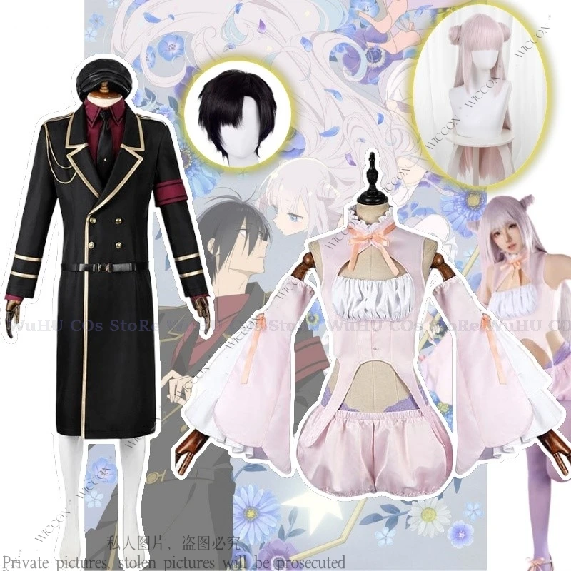 Byakuya Mimori Shun Miller New Anime The Magical Girl and the Evil Lieutenant Used to Be Archenemies Cosplay Costume Wig