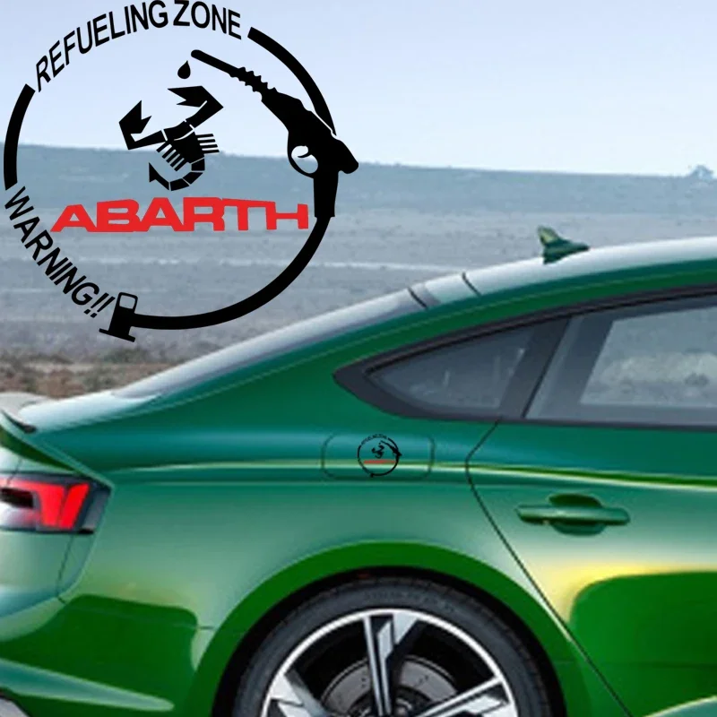 Car Fuel Tank Cap Sticker Suitable for Abbas Abarth Freemont Strada 500X Grande Punto Ducato Stilo Palio Decoration Decal