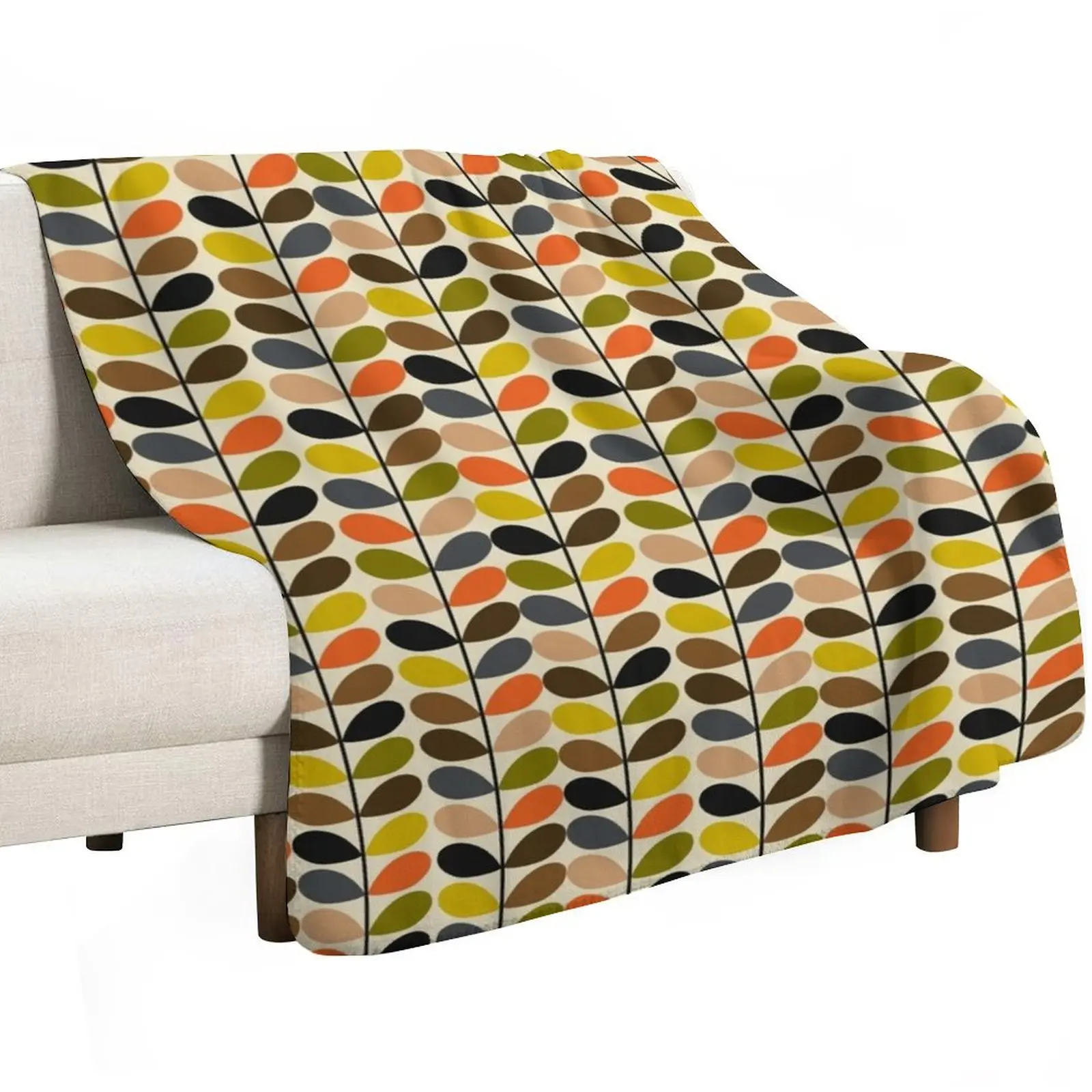 Orla Kiely Throw Blanket Lightweight Warm Blanket for Indoor Outdoor Use