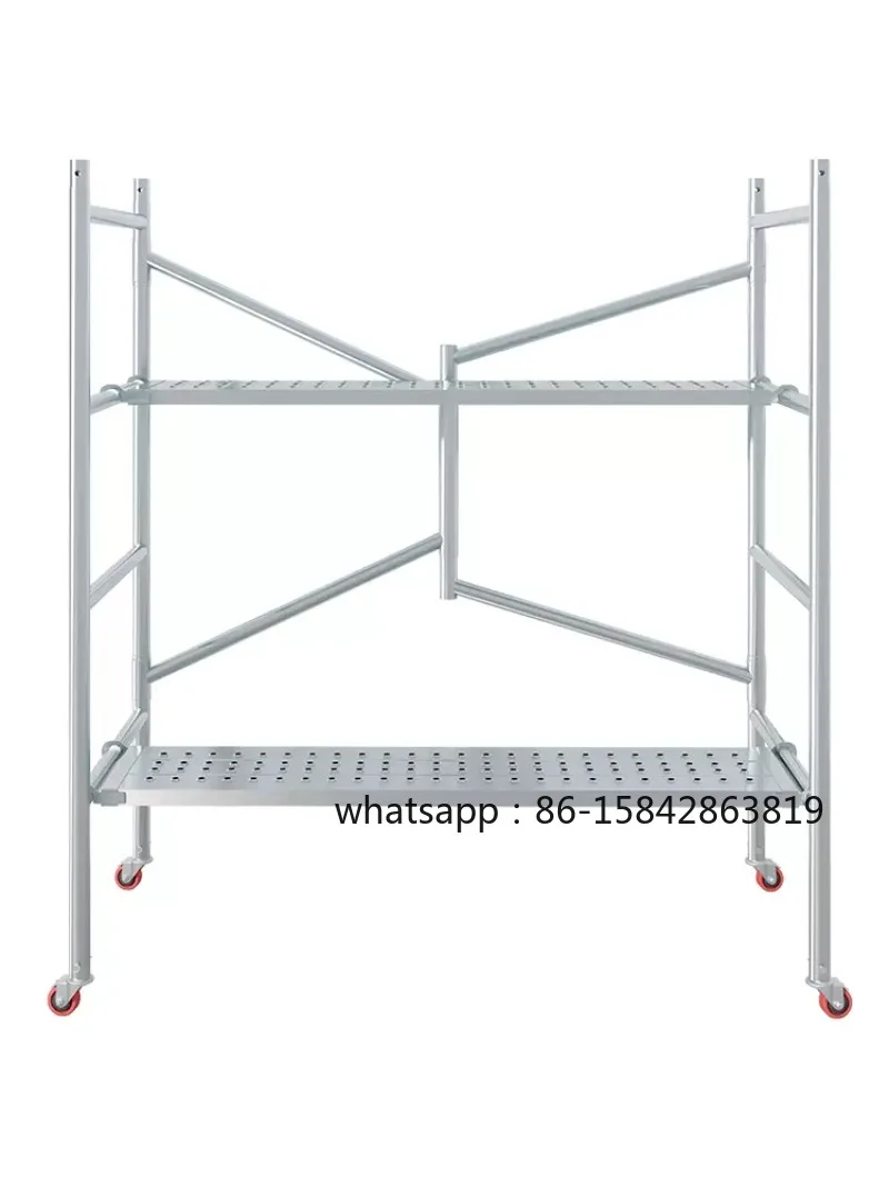 Small Movable Shelf Scraping Putty Stirrup Movable Folding Scaffold Aluminum Scaffolding Ladders Construction Engineering Ladder