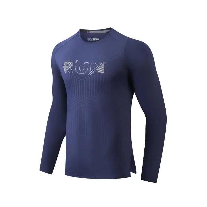 

Men Bodybuilding Compression Clothing Training Top Autumn Gym Running Sweatshirts Jogging Long Sleeve T-Shirt Quick Dry Tee