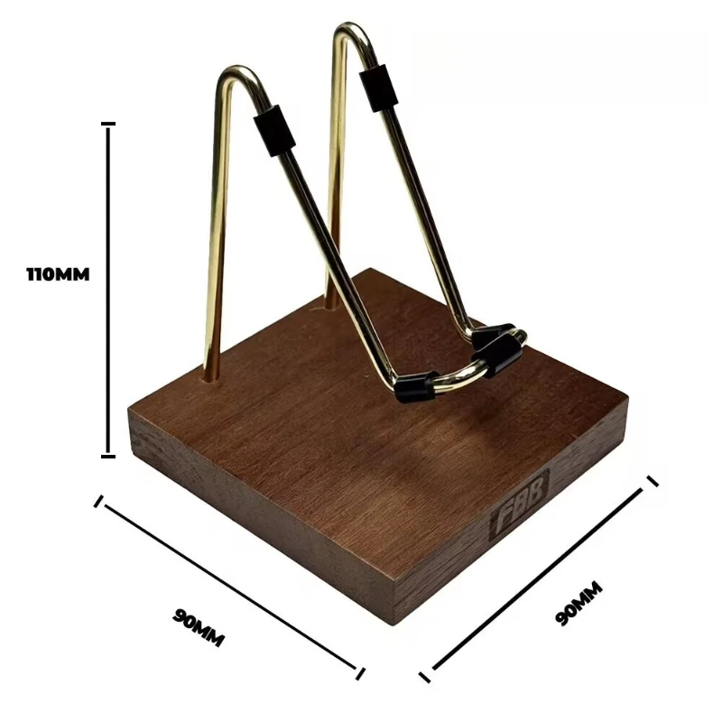 FBB Original Mouse Stand Custom Black Walnut Keyboard Storage Rack Multi Functional Display Rack for Digital Accessories Gifts
