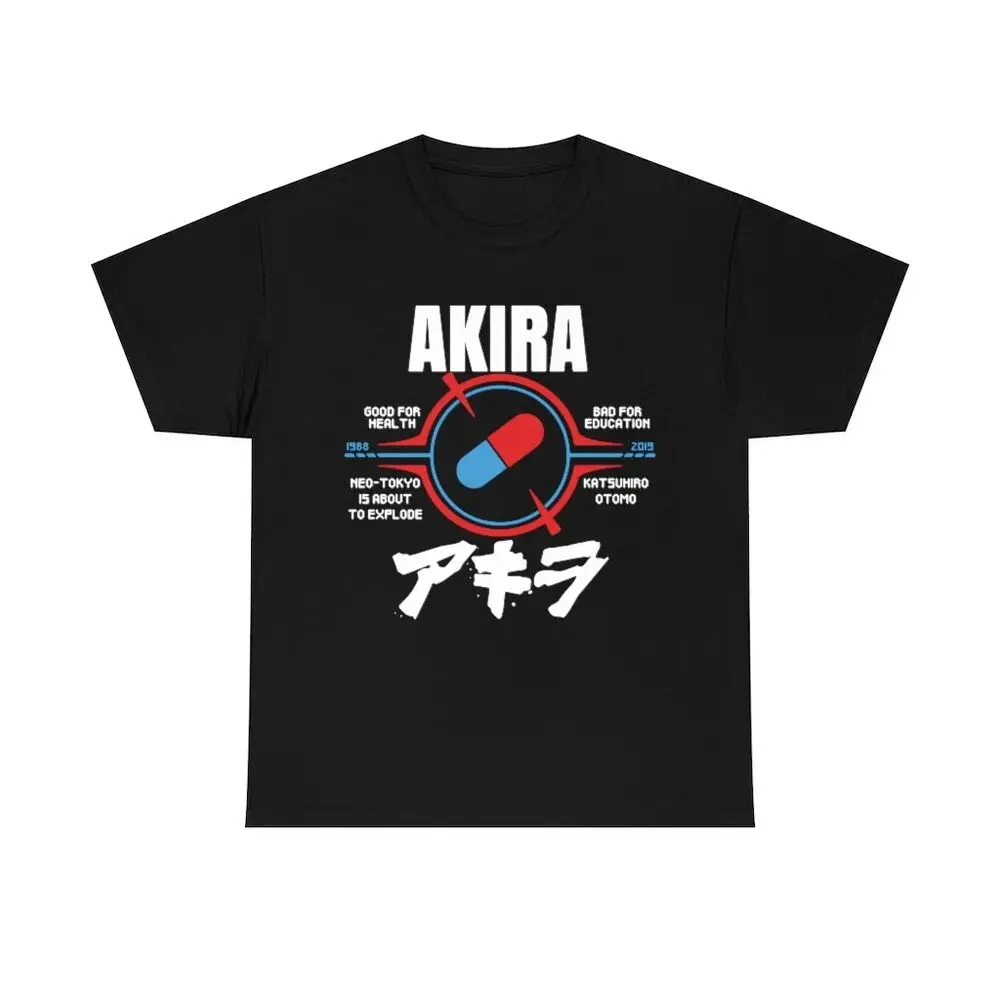 akira logo new t-shirt good for health bad for education neo tokyo 1988