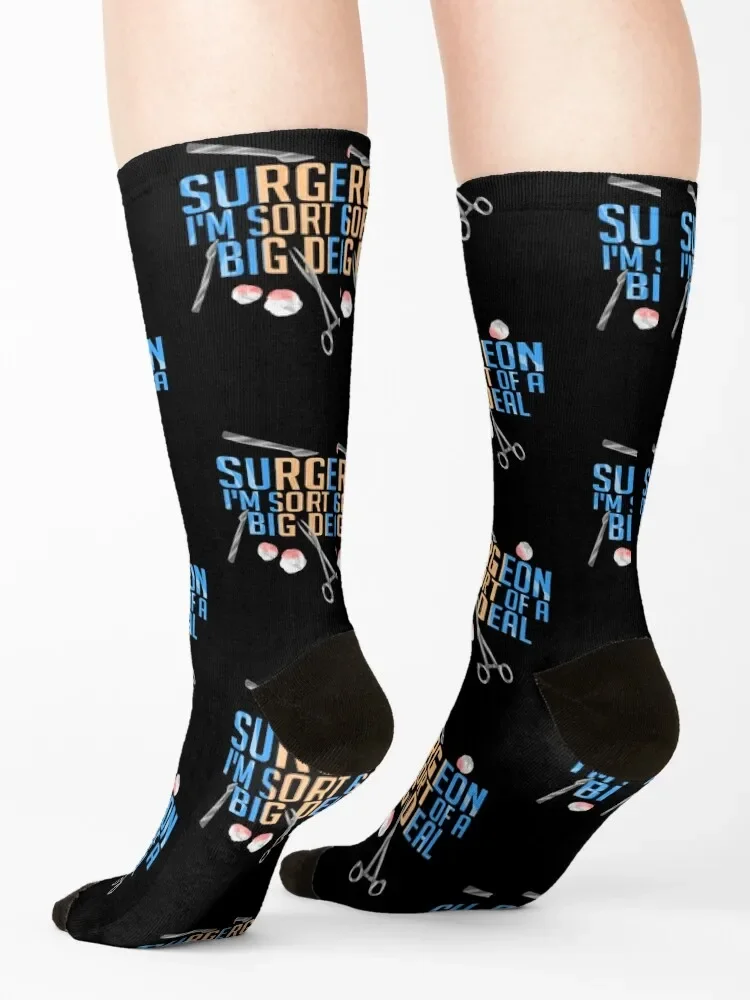 Funny Surgeon I'm Sort of a Big Deal Surgery Socks Wholesale cartoon japanese fashion Socks For Women Men's