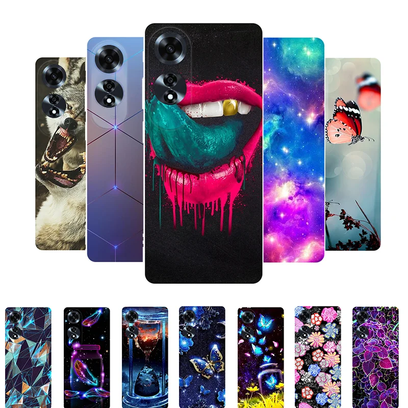 For OPPO A60 4G Case A 60 Bumper TPU Silicone Soft Shockproof Back Cover For OPPO A60 CPH2631 Case OPPOA60 Fundas Cartoon