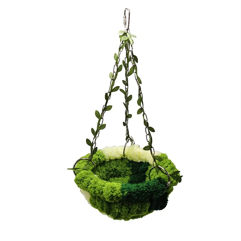Parrot bird jungle wind hammock swing mystic phoenix tiger skin peony special rest play bird nest metal supplies