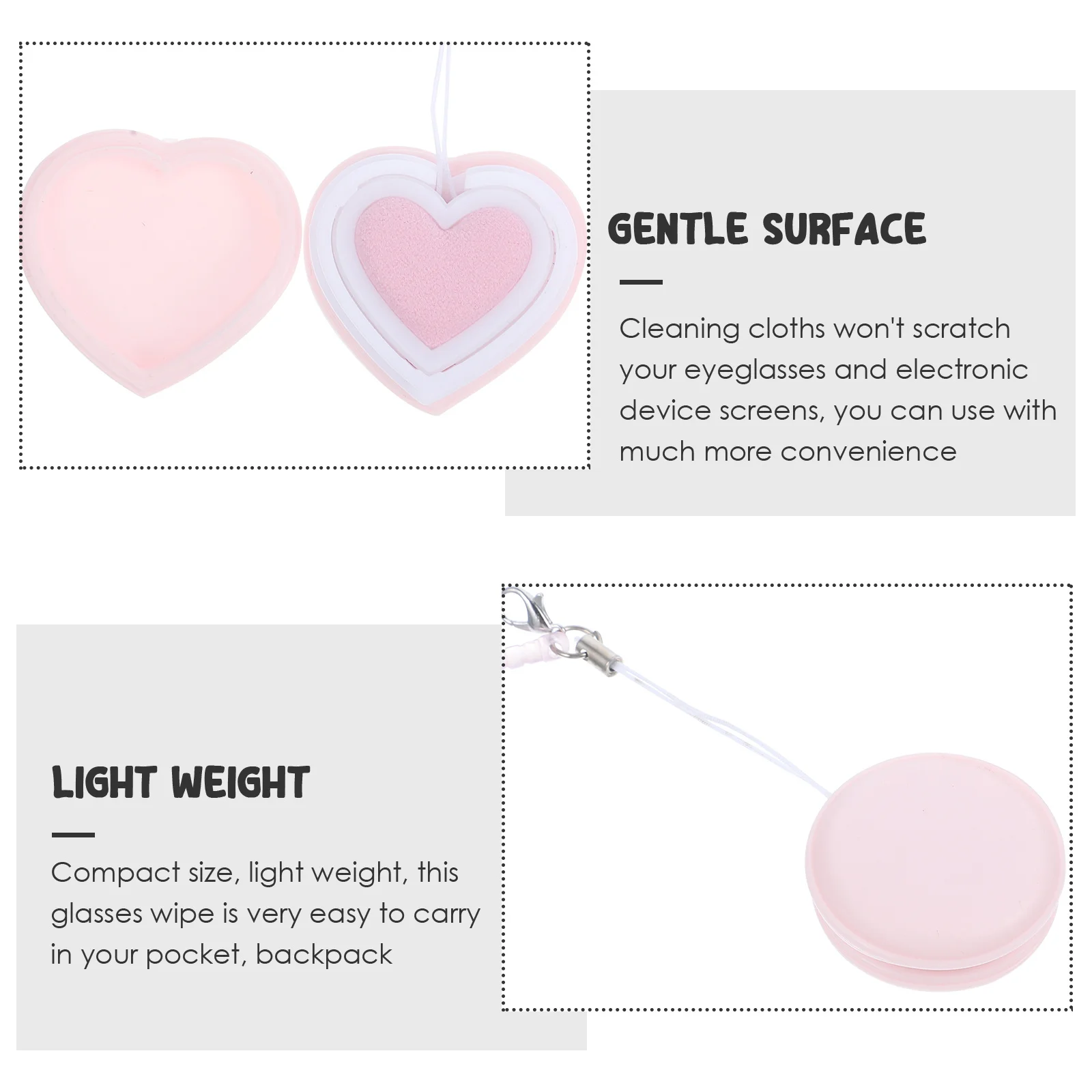 

2pcs Lens Cleaning Cloths Gentle Portable Wipes For Eyeglasses Phone Camera Anti-Scratch Compact Smudge Fingerprints Remover