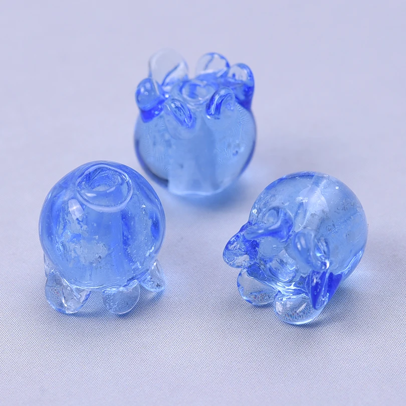 20 stücke Marine Organismus Sechs Farbe Quallen Wasser Tropfen Glas Materialien Perlen Handgemachte Schlüsselbund Lampwork Material Zubehör – Detail 10