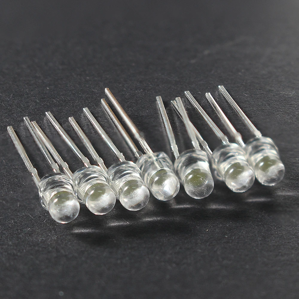 100PCS/Lot LED Diode 3MM Super Bright White Red Yellow Blue Green Led Lights Diodes