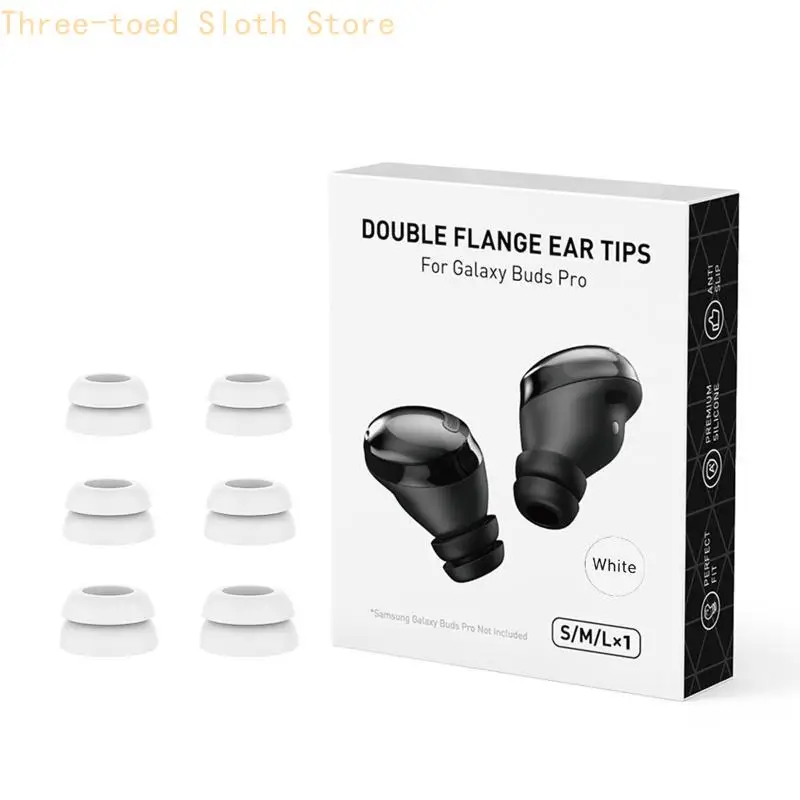 Schwarz Weiß Ohrstöpsel In-Ear-Matten Anti-Drop-Ohrstöpsel für Buds Kopfhörer-Reparaturteile E74A – Detail 3