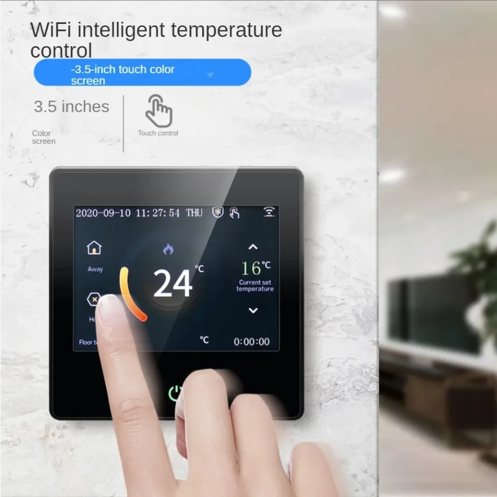 WiFi intelligent constant temperature heating temperature controller with Celsius/Fahrenheit LED touch screen