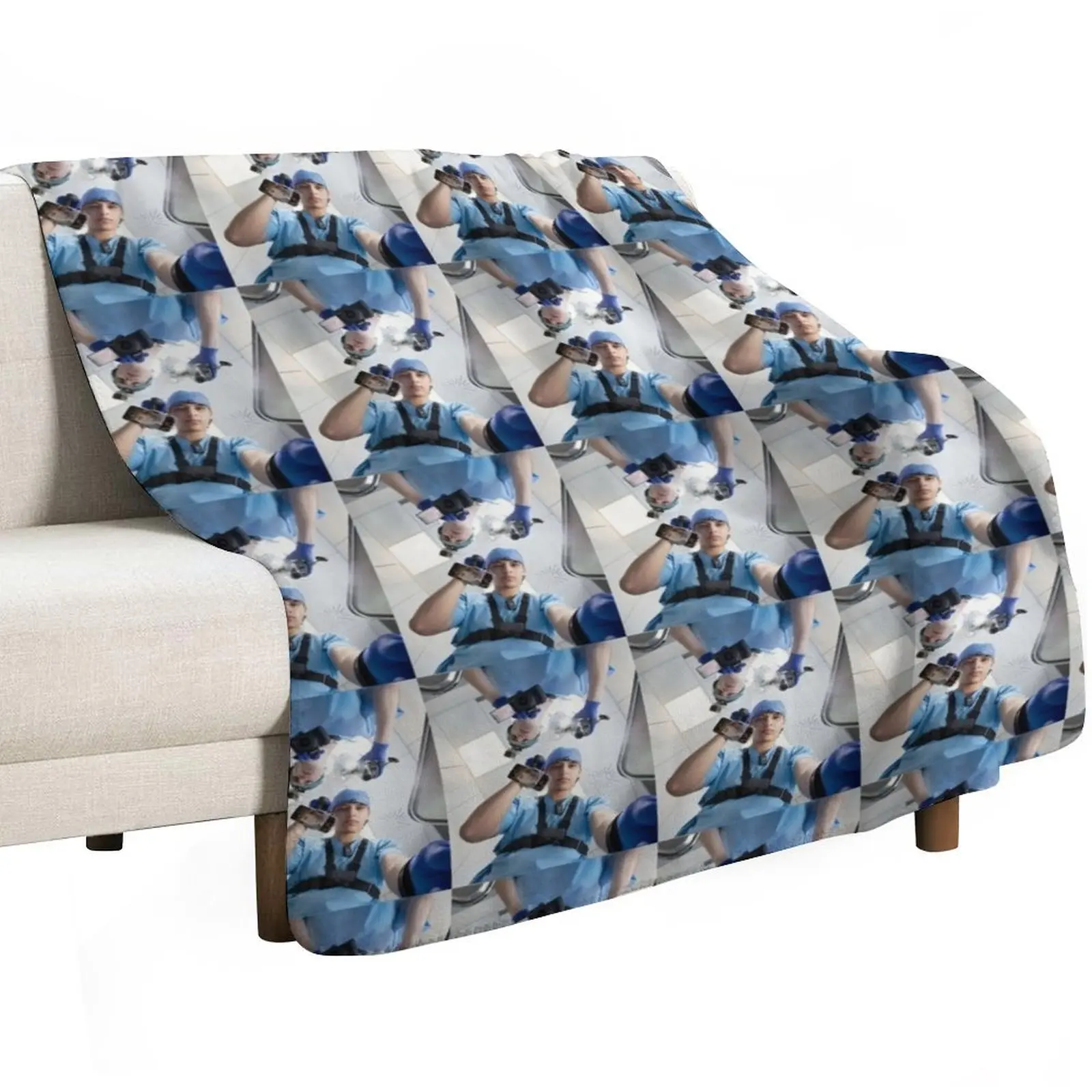 Slushy noobz sticker Throw Blanket Luxury St Plush Sleeping Bag Furry Flannel Fabric decorative Blankets