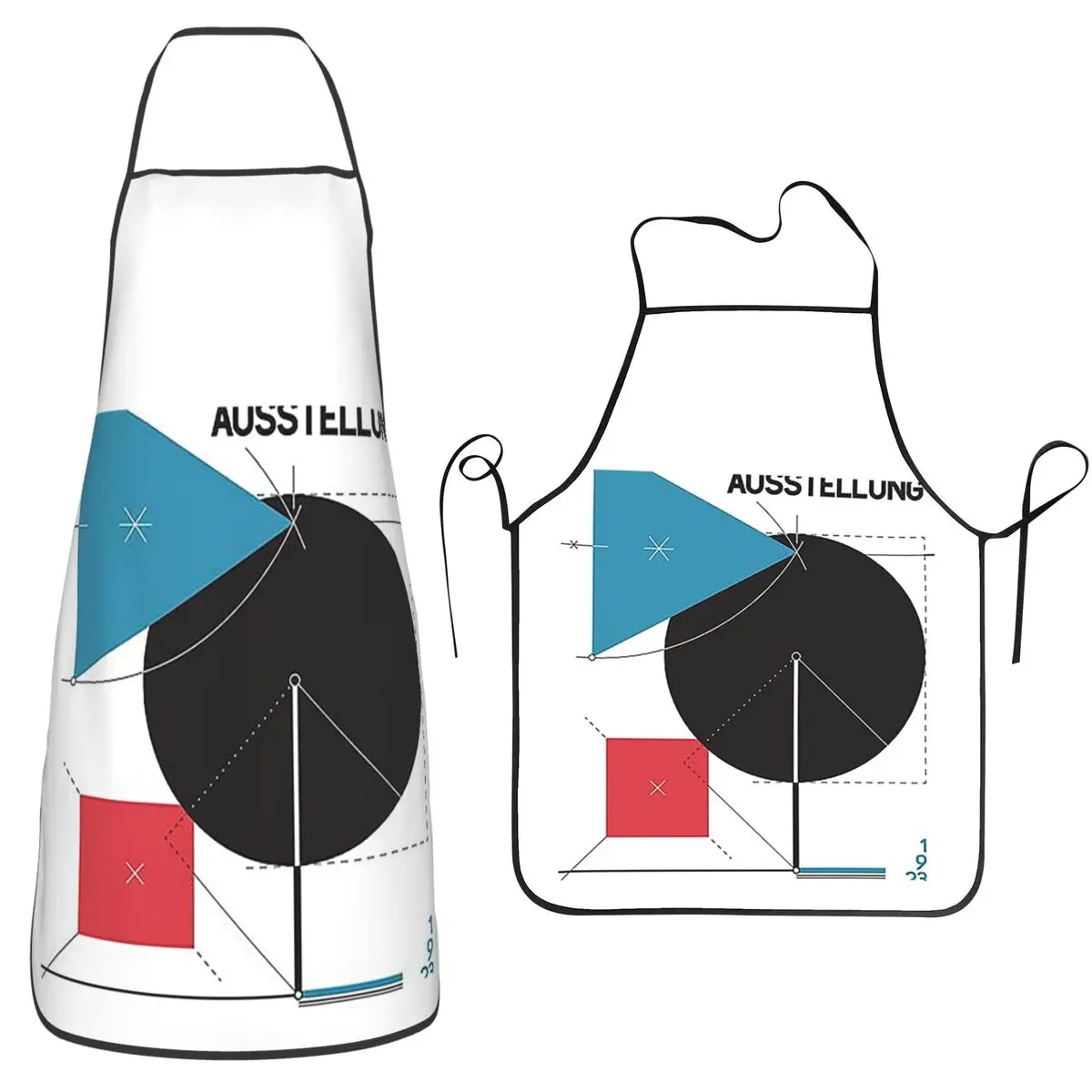 

Bauhaus#8 Apron Chef Cooking Baking Tablier Waterproof Bib Kitchen Cleaning Pinafore for Women Men Painting