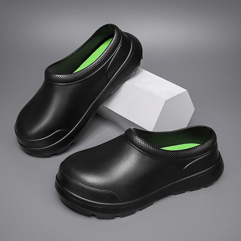 Unisex Kitchen Shoes Professional Chef Clogs Oil-Proof Doctor Nurse Shoes High Quality Garden Clogs Waterproof  for Pet Workers