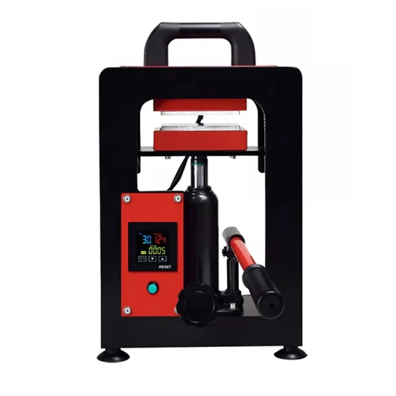 600W 10Ton Manual Hydraulic Rosin Heat Press Dual Plates Heating Presser Oil Wax Extraction Tool for Hot Stamping Pattern 6*12cm - view 4