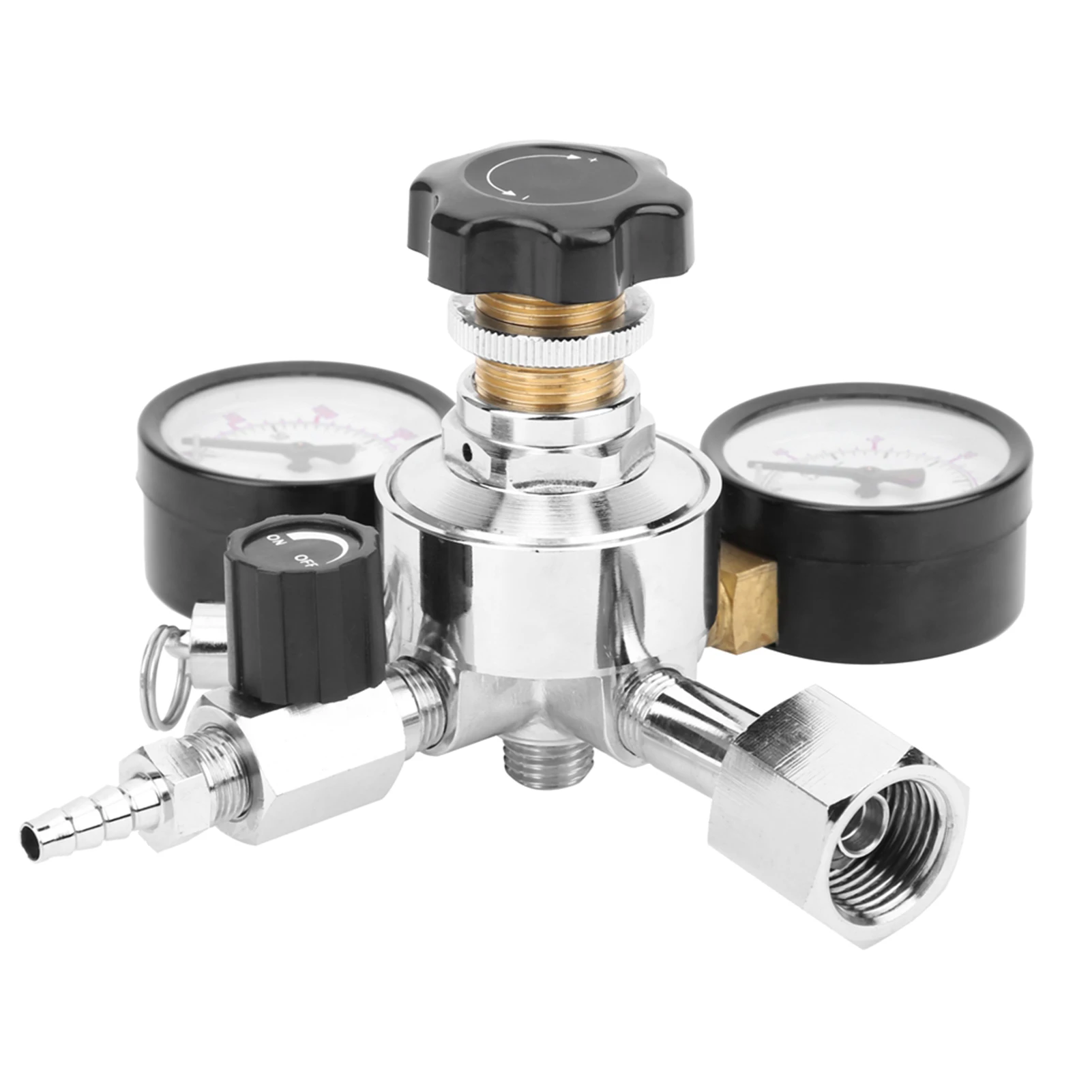 CO2 Pressure Regulator Beer Soda Keg Pressure Relief Valve Home Brew Beer Gas Line Assembly W21.8