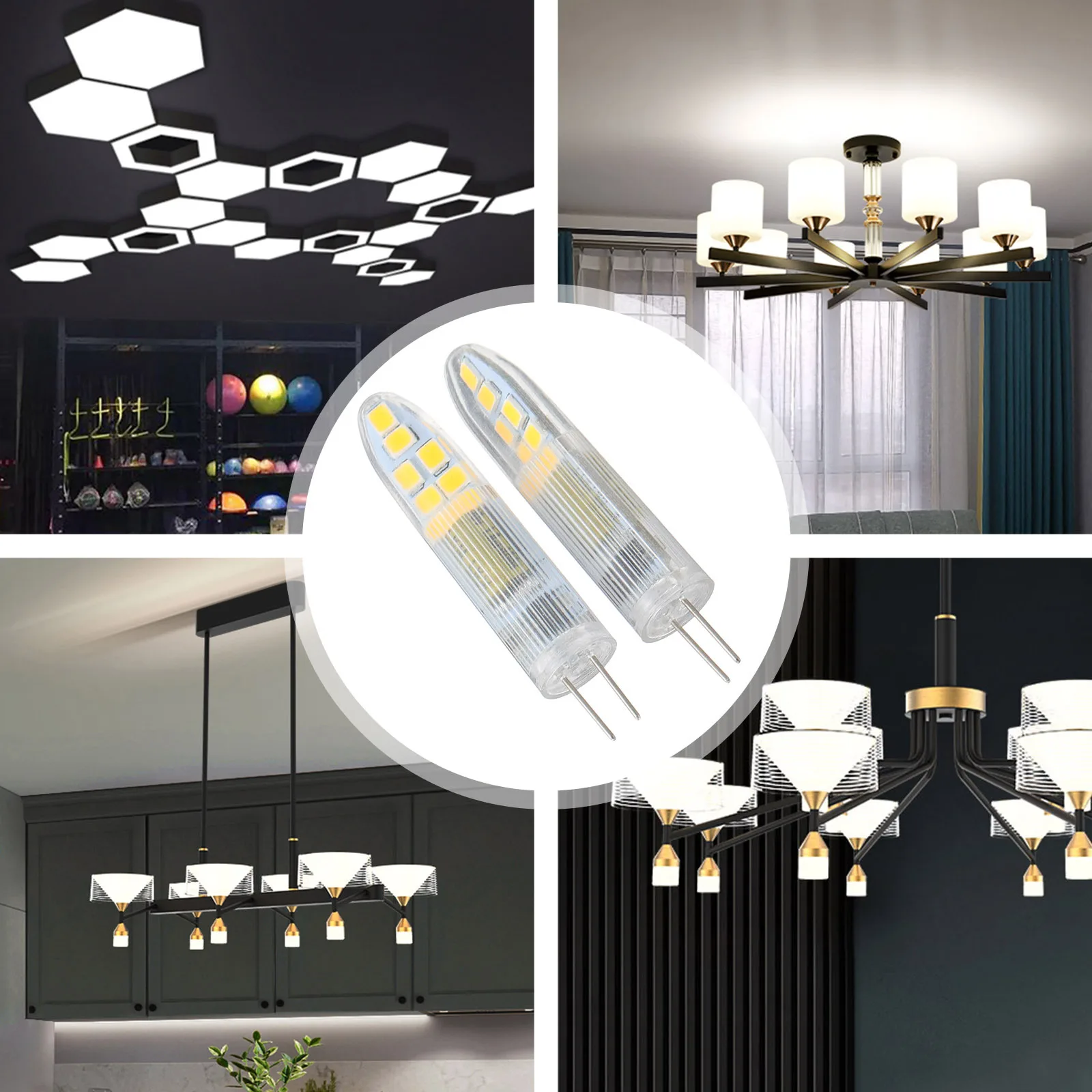 10 قطعة 3 واط 220 فولت LED ضوء الذرة لمبة G4 دبوس صديقة للبيئة مادة PP سطوع عالية الثريا جدار الإضاءة LED لمبة