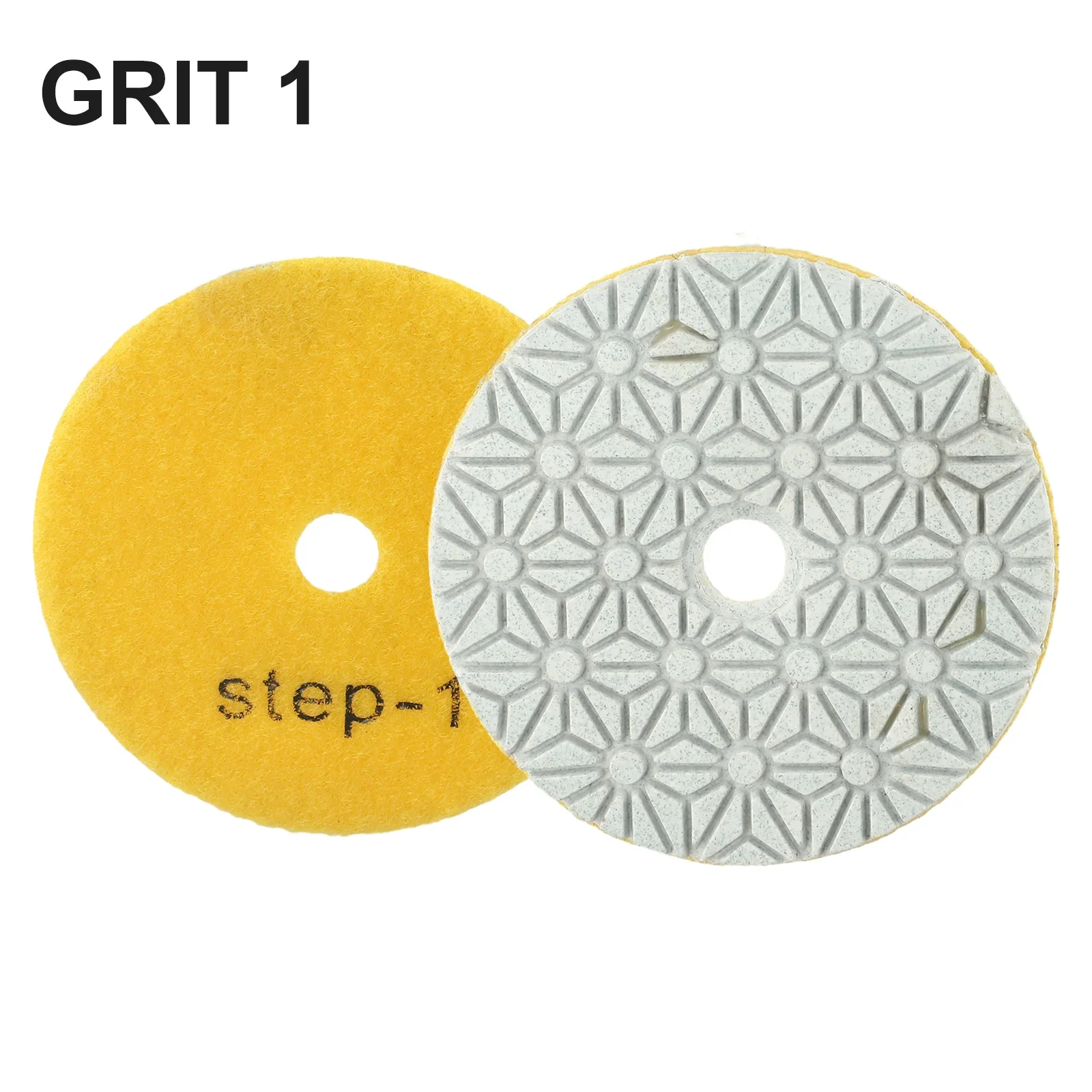 4 Inch Inch Polishing Pad Wet/Dry 1#/2#/3# Diamond Polishing Pad Set For Marble Terrazzo Terrazzo Rough Grinding