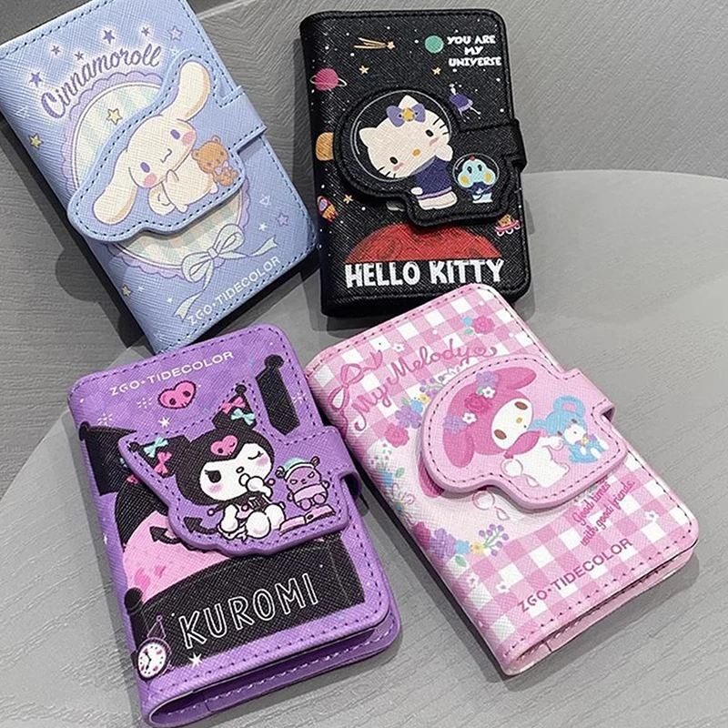 

Sanrio сумка для карт, телефон с несколькими отделениями для карт, аниме Hellokitty Kuromi Cinnamoroll, держатель для карт, кошелек