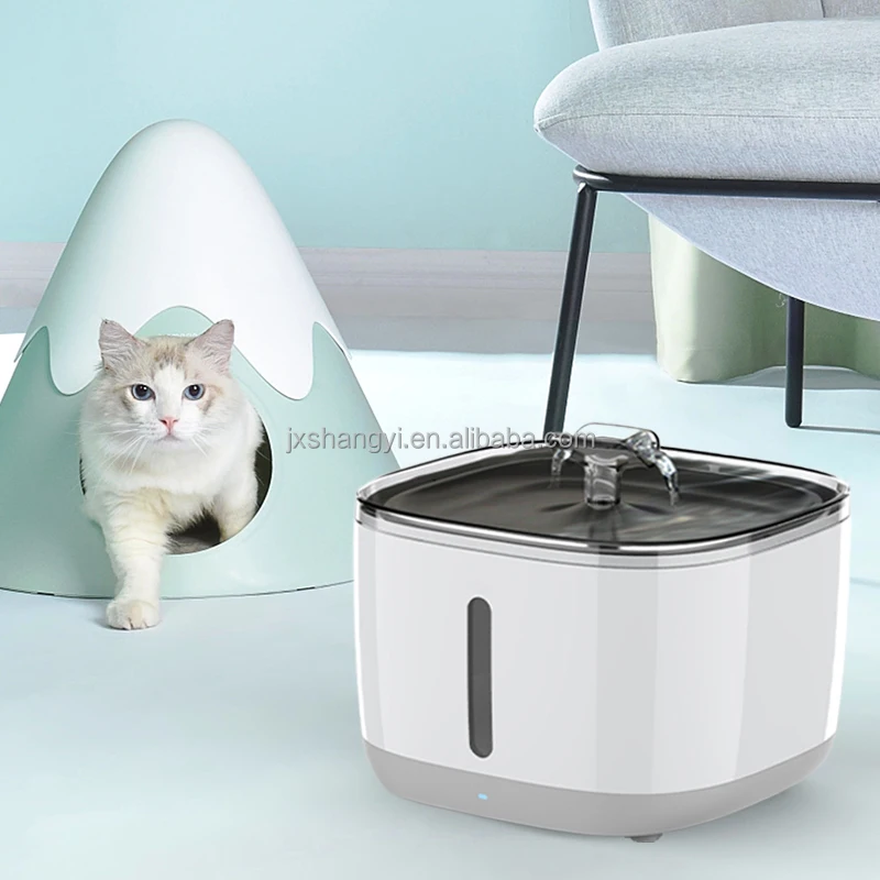 hit productFactory OEM 3L Wireless Indoor Stainless Steel Pet Bowl Smart cat Water Fountain for cat Small Dog