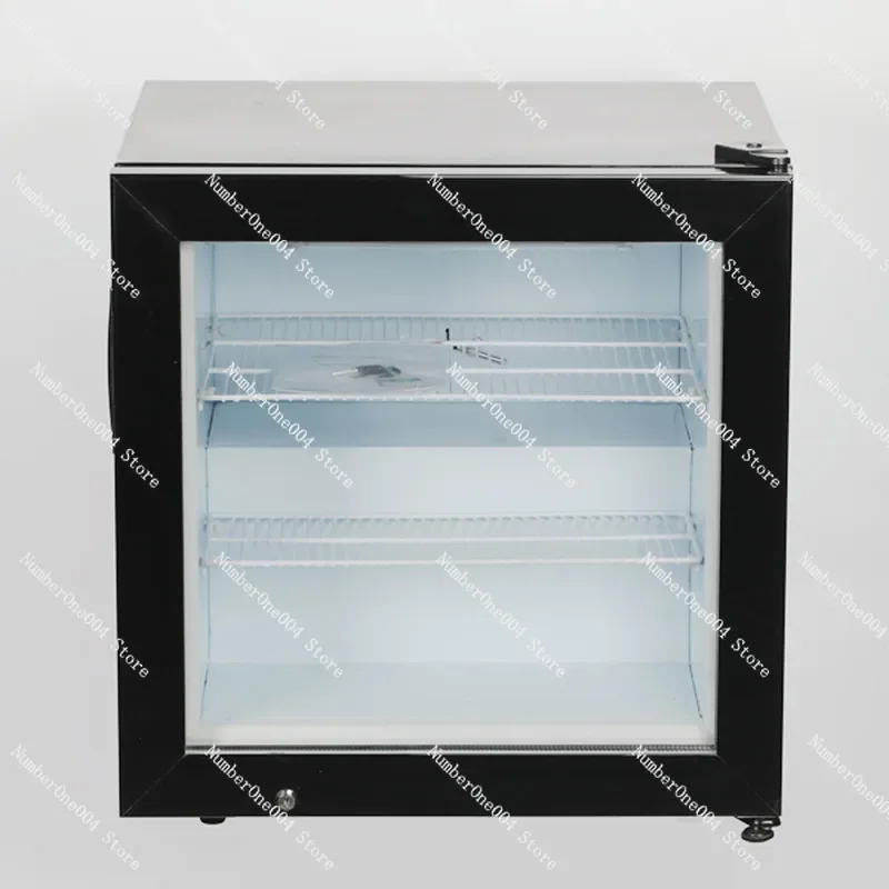 

Vertical Ice Cream Durian Tea Cabinet Glass Single Door Small Fully Frozen Refrigerator